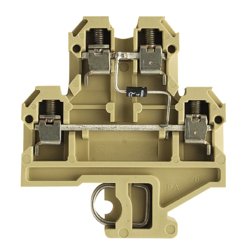 Modular terminal blocks with electronic components