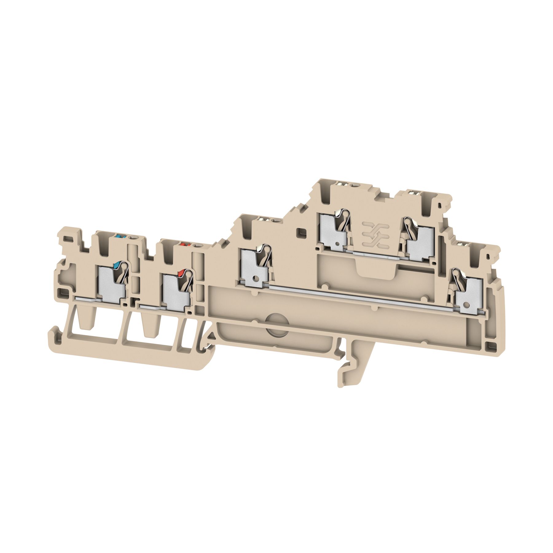 Initiator/actuator terminal, PUSH IN, 1.5 mm², 250 V, 13.5 A, Number of connections: 6, da