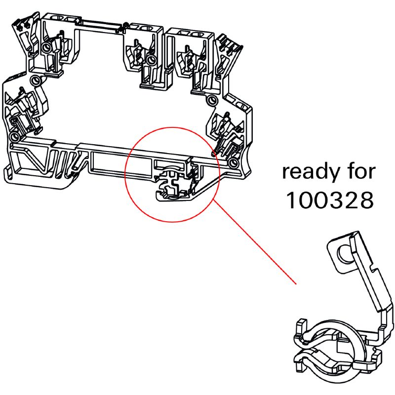 GH MCZUE1.5 - Housing baseplate including PE-contact preperation