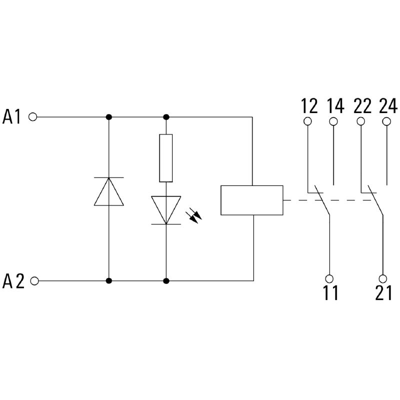 RCIKIT 24VDC 2CO LD | Screw connection