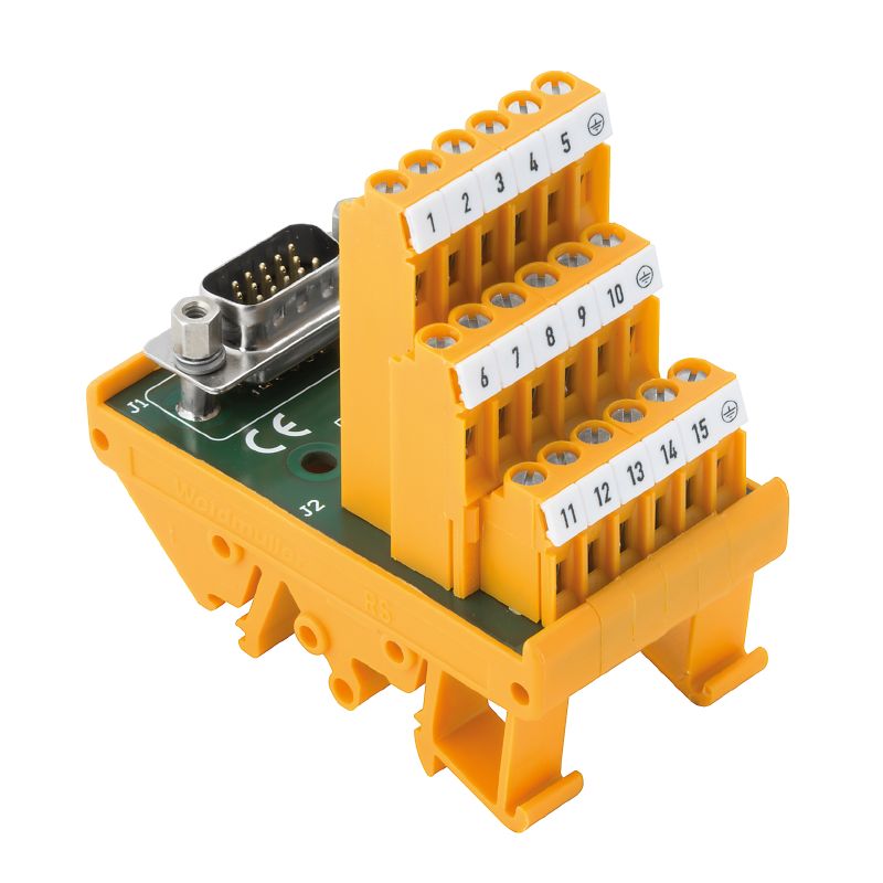 Interface with SUB-D high-density connectors